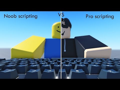 Noob scripting vs Advanced scripting in Roblox Studio.