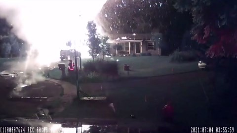 Dramatic video captures huge explosion at Michigan home