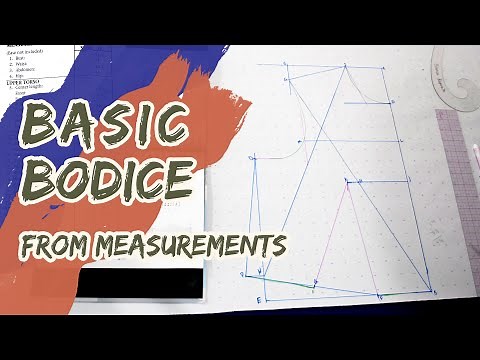 Drafting the Basic Pattern Set from Scratch // Basic Bodice Block Flat Patterning