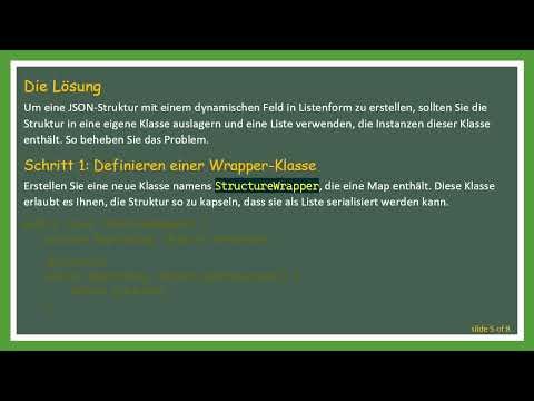 Wie man in Java ein benutzerdefiniertes JSON mit Maps registriert