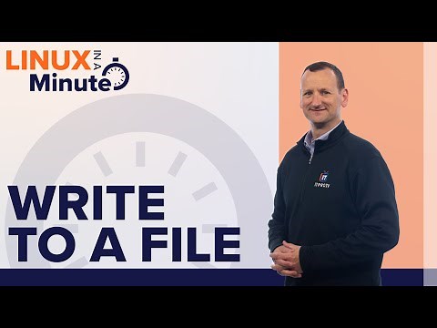How to write to a file in Linux | Linux in a Minute