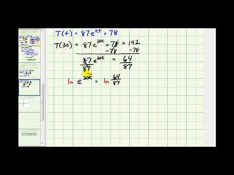 Ex: Newton's Law of Cooling - Exponential Function App