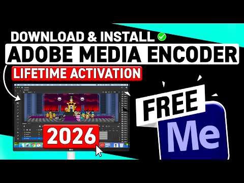 How to Download Adobe Media Encoder for FREE on PC, Laptop & MAC (2026) Media Encoder Free Download