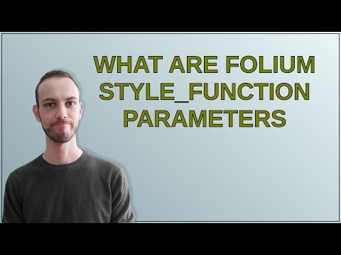 Gis: What are Folium style_function parameters