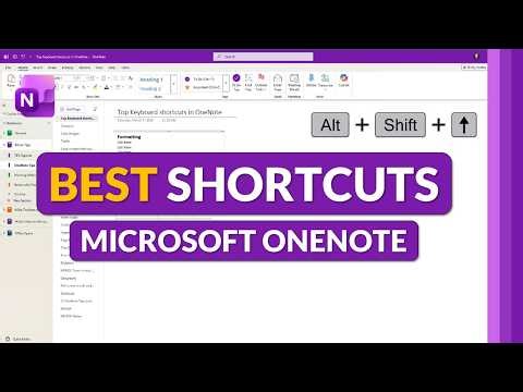 OneNote Tips and Tricks - Keyboard Shortcuts to Save You Time ⏱️