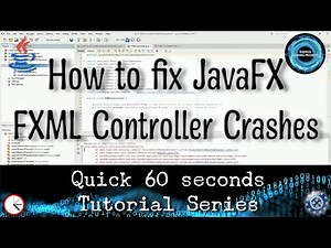 How to fix JavaFX FXML Controller Crashing General Exception Errors 🛠️