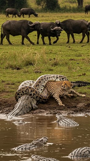 30K views · 108 reactions | Python VS Cheetah and Crocodile #wildlife #animals #wildanimals #documentary.mp4 | FunTech Studio | Facebook