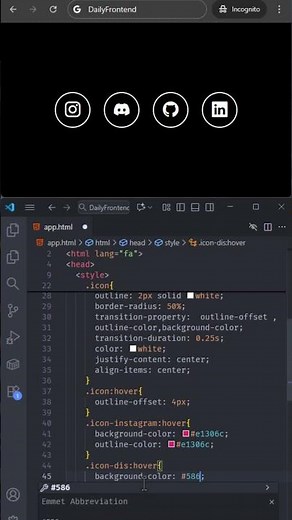 Interactive CSS Social Icons | Hover Effects with Bootstrap Icons