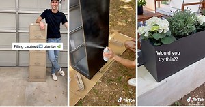 You Can Turn an Old File Cabinet Into a Flower Planter—Here’s How