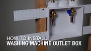 How to Install an Oatey Quadtro Washing Machine Outlet Box Video | WebstaurantStore