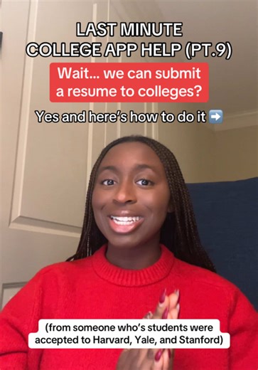 people don’t really talk about the resume but it’s a super important part to include when you are able to!! #collegeapplications #collegeadmissions #collegeapps #resumetips #collegeessay