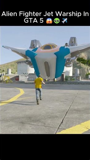 Alien Fighter Jet Warship in GTA 5 😱👽✈️