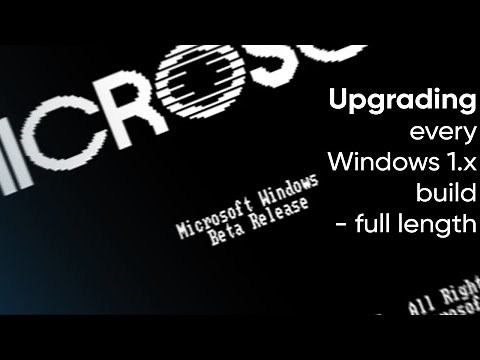 Upgrading every Windows 1.x build (1.0 DR5 - 1.04) - Full Length