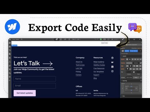 How to export site code in Webflow (Project Files)