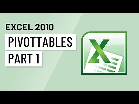 Excel 2010: PivotTables Part 1