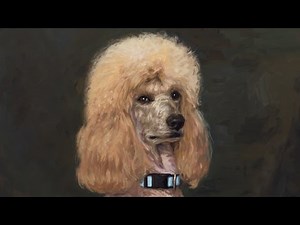 Painting Demo: Poodle Head