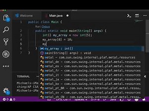 Java - 5.1 - Example I - Create & Fill An Array