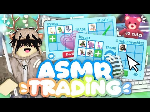 16 MINS OF *ASMR* ADOPT ME TRADING 🤑💞 - trade high tiers & exotics with me!