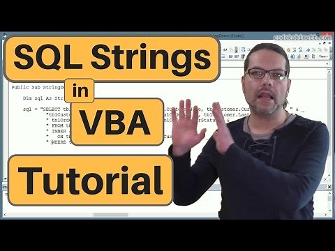 VBA SQL Strings - Tutorial for Beginner