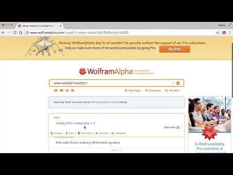 How to solve ANY differential equation on WolframAlpha