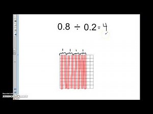 Dividing decimals with a visual representation