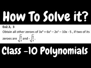 Division of Zeros Using Algorithm || CBSE Class 10