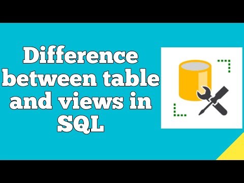 Difference between table and views in SQL