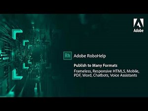Multiformat publishing in Adobe RoboHelp