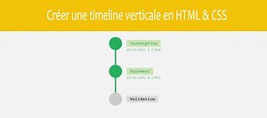 TUTO Créer une timeline verticale en HTML & CSS sur Tuto.com