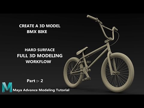 BMX Bike || Part 2 Tutorial Autodesk Maya 2023