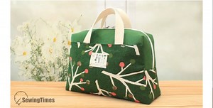 Easy Boston Bag FREE sewing tutorial and video - Sew Modern Bags