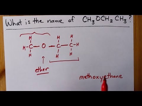 How to name CH3OCH2CH3