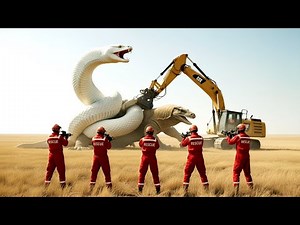 Giant WHITE Python vs Monitor Lizard – A Wild Battle That Ends in a Dramatic Rescue