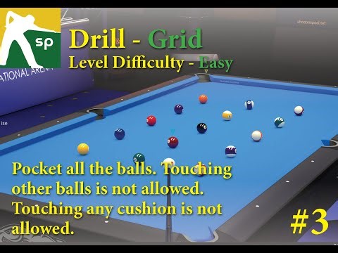 Shooters Pool - Drills - Grid - 3 - Easy