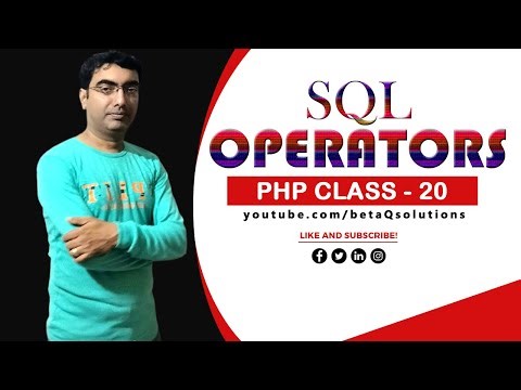 SQL Operators | Class 20 | PHP & MySQL | betaQsolutions | Biswajit Swain | Arithmetic, Logical....