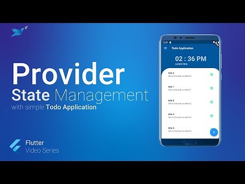 Provider state management in flutter with Todo Application