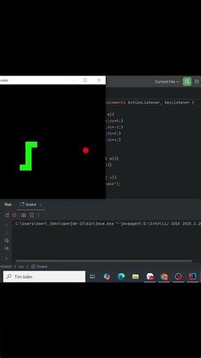 Cách viết code java game snake cơ bản đơn giản nhất. #coding #laptrinh #tuduy