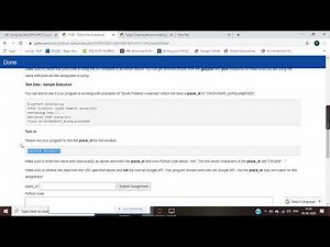 using python to access web data week 6 geoJson API