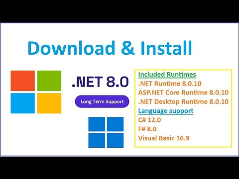 How to install .NET SDK 8 on Windows 11 | .NET Runtime | ASP .NET Core | .NET Desktop Runtime