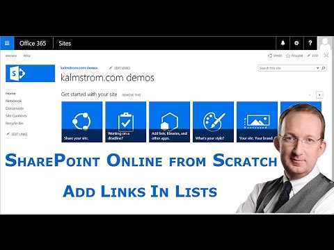 Add Links to SharePoint lists