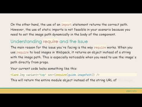 How to Load Local Images Dynamically in React Using require