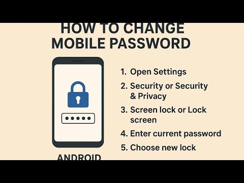 How to Change Screen Lock on Android (PIN, Pattern, Password, Fingerprint & None) – 2025