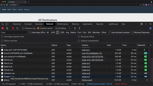 Lazy Loading Routes (Vite Only)