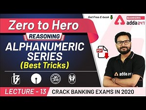Alphanumeric Series Reasoning Tricks | Adda247 Banking Classes