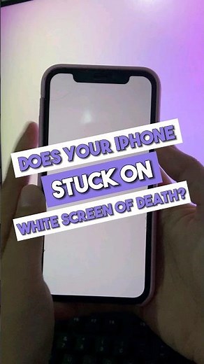 Fix iPhone Stuck on White Screen of Death | System Recovery #iphone #iphonetips #fixiphone