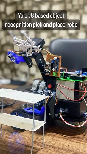 Arduino based robo and esp32 based yolov8 object recognition and detection system #arduinoproject #esp32project #python #yolov8 | FINAL YEAR PROJECTS | Facebook