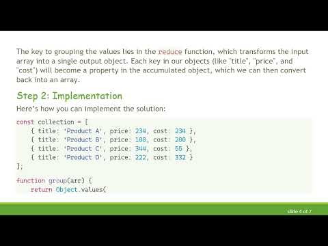How to Extract and Group an Array by Key in JavaScript