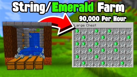 Minecraft 1.21 Infinite String & Emerald Farm (Java Guide)