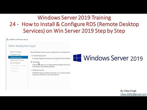 Windows Server 2019 Training 24 - How to Install & Configure RDS (Remote Desktop Services)