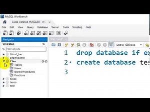 How to Delete or Drop a databse if it exists in MySQL Workbench